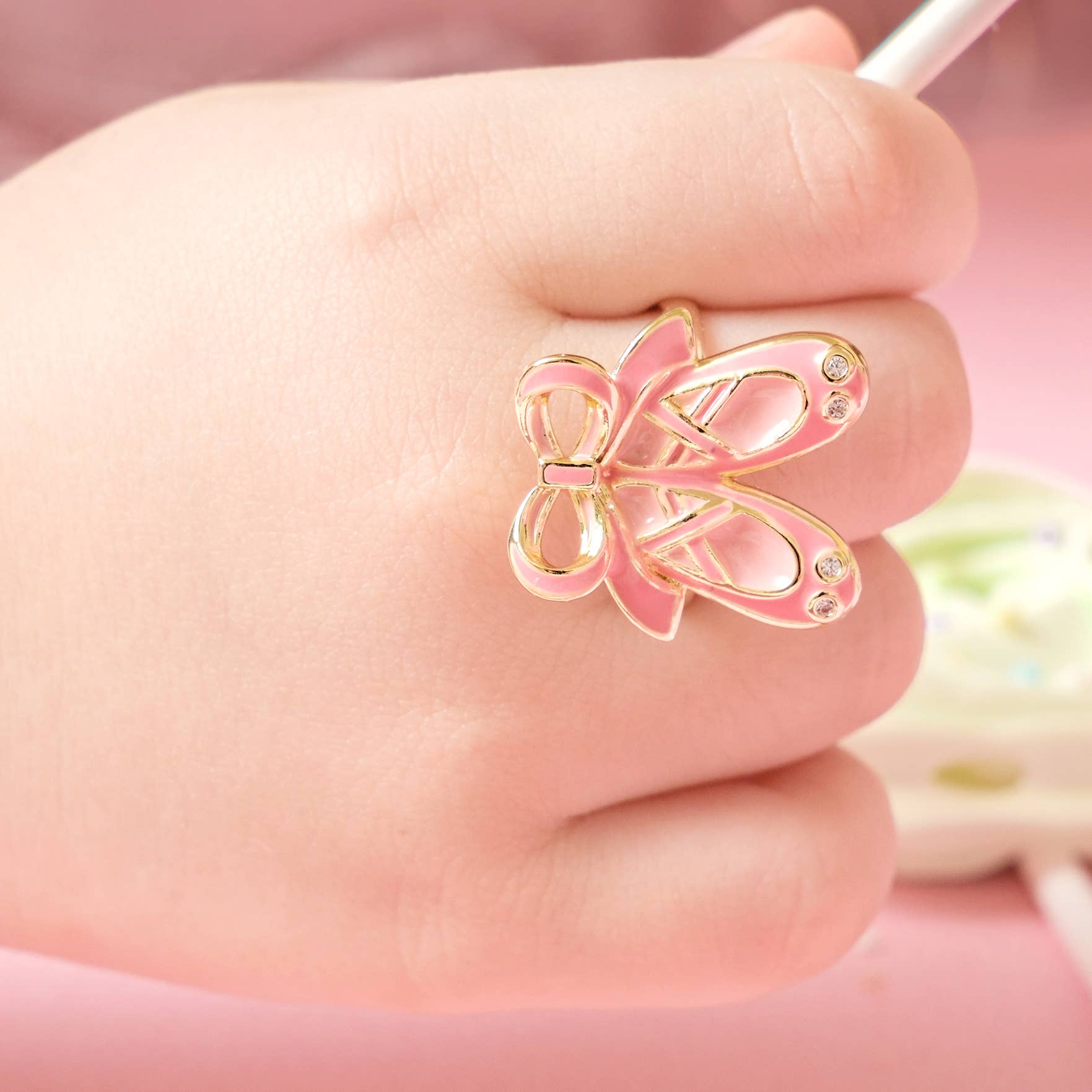 Twinkle Toes Adjustable Ring with Gift Box