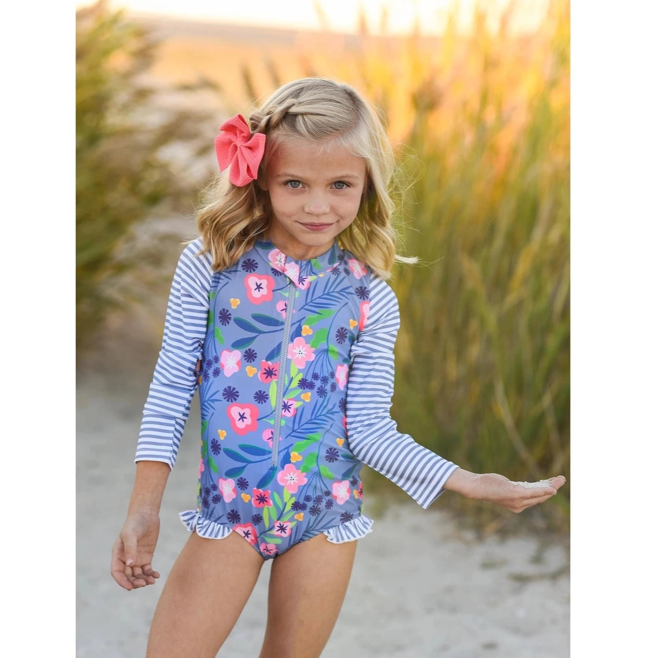 Little Girl Two Piece Ruffle Swimsuit - Kids Swimwear - Oopsie Daisy 5