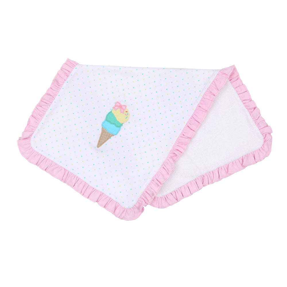 What's the Scoop! Combo Ruffle Burp Cloth