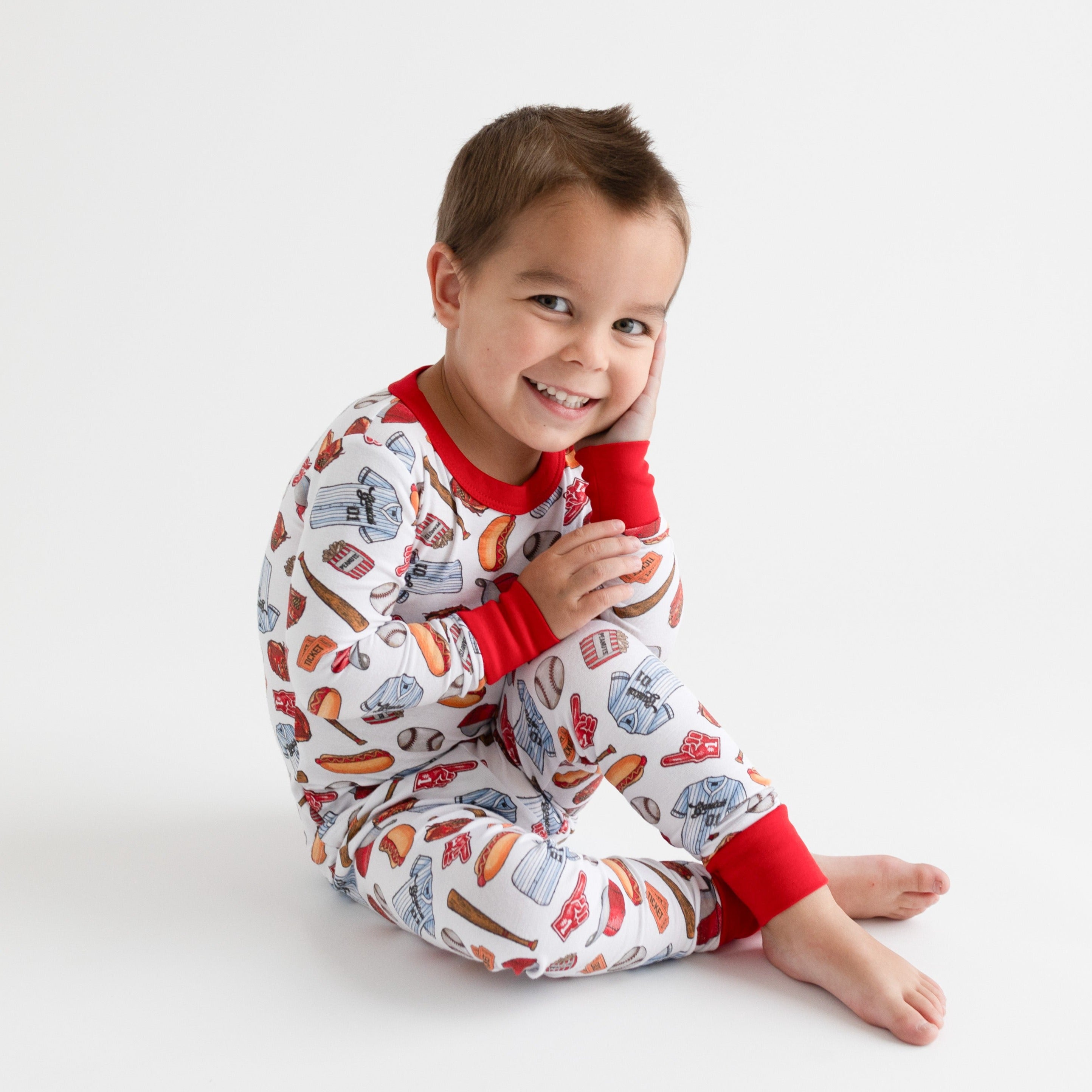 Magnolia Baby Baseball Fever Long Bamboo Pajamas for Kids – Liam & Lilly