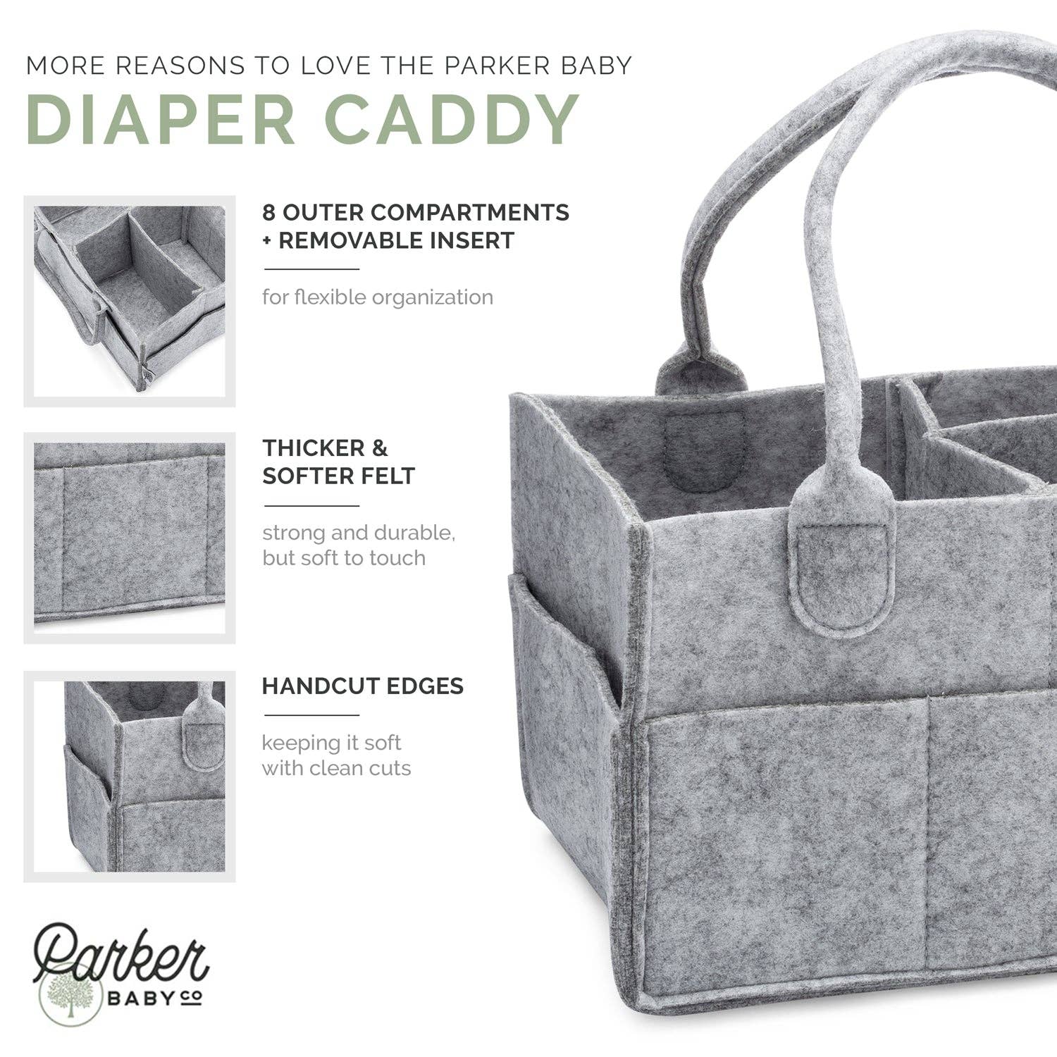 Diaper Caddy - Grey