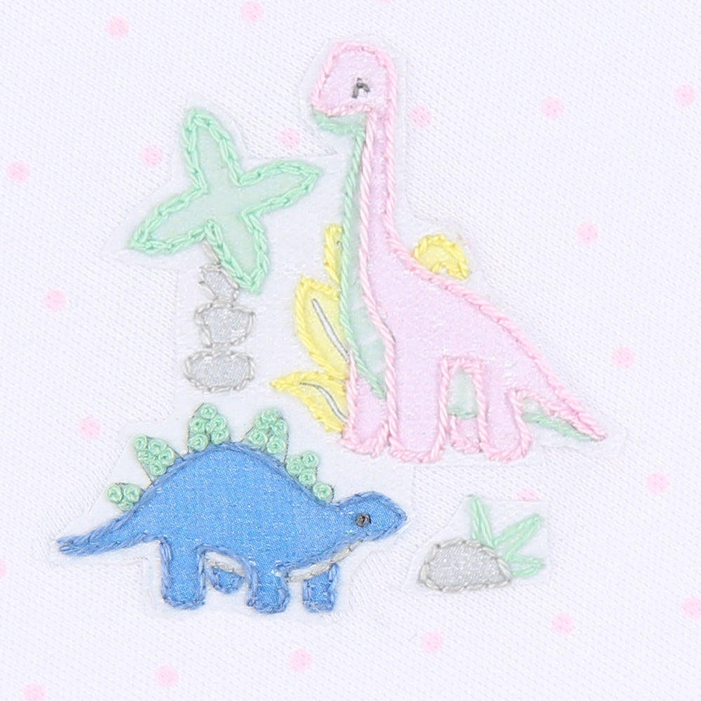Dinoland Embroidered Ruffle Footie