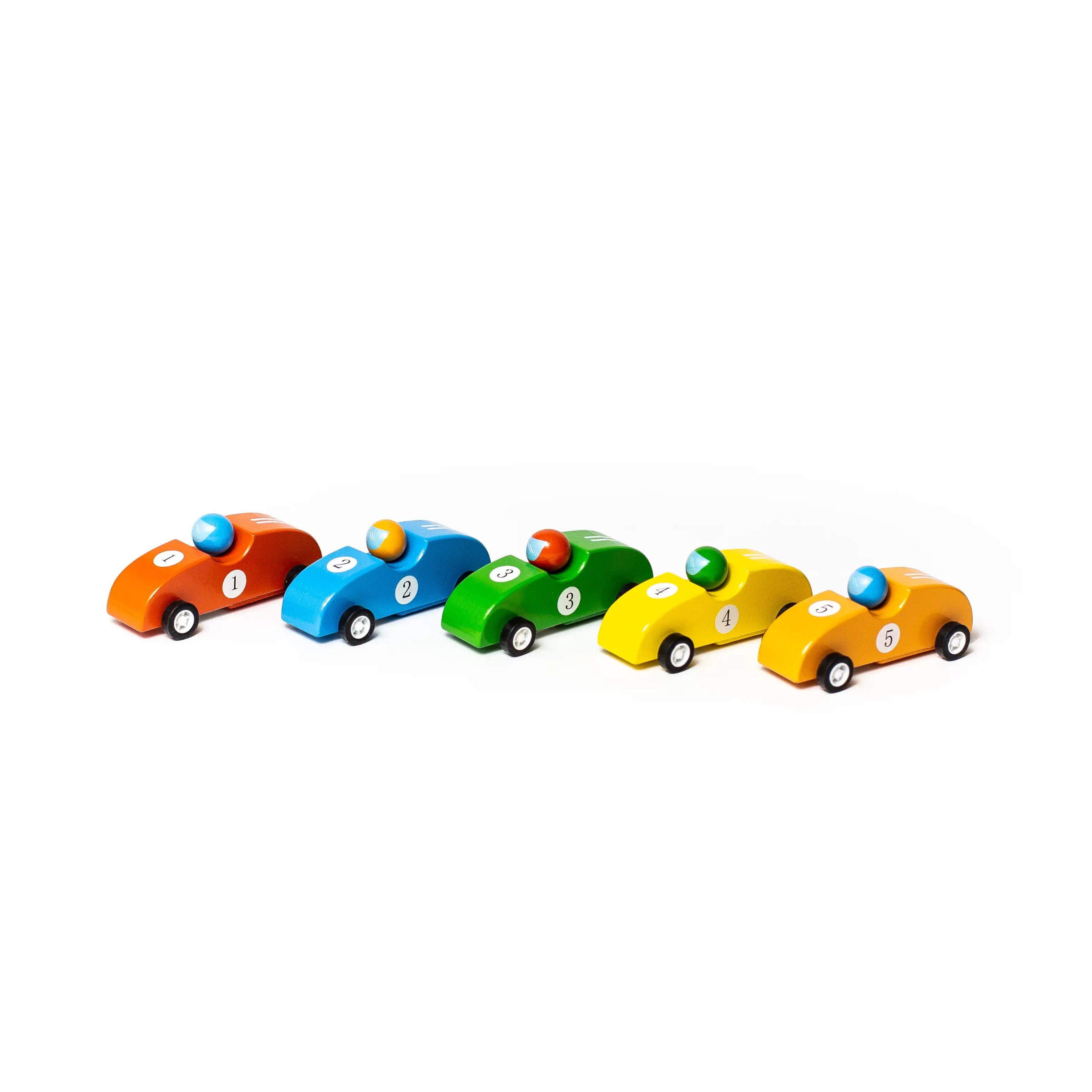 Wooden pull hot sale back cars