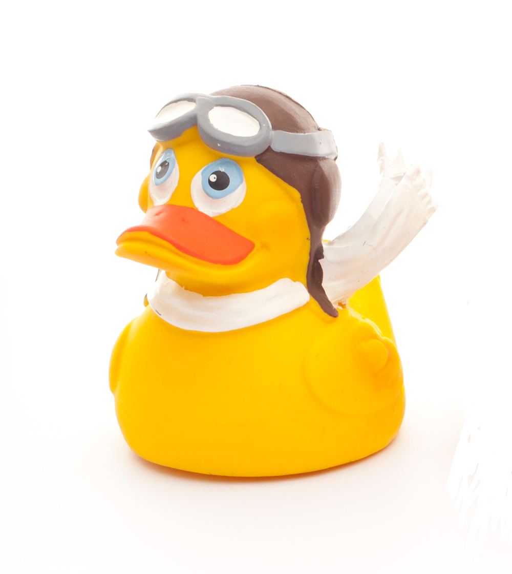 Pilot Rubber Duck with Squeaker