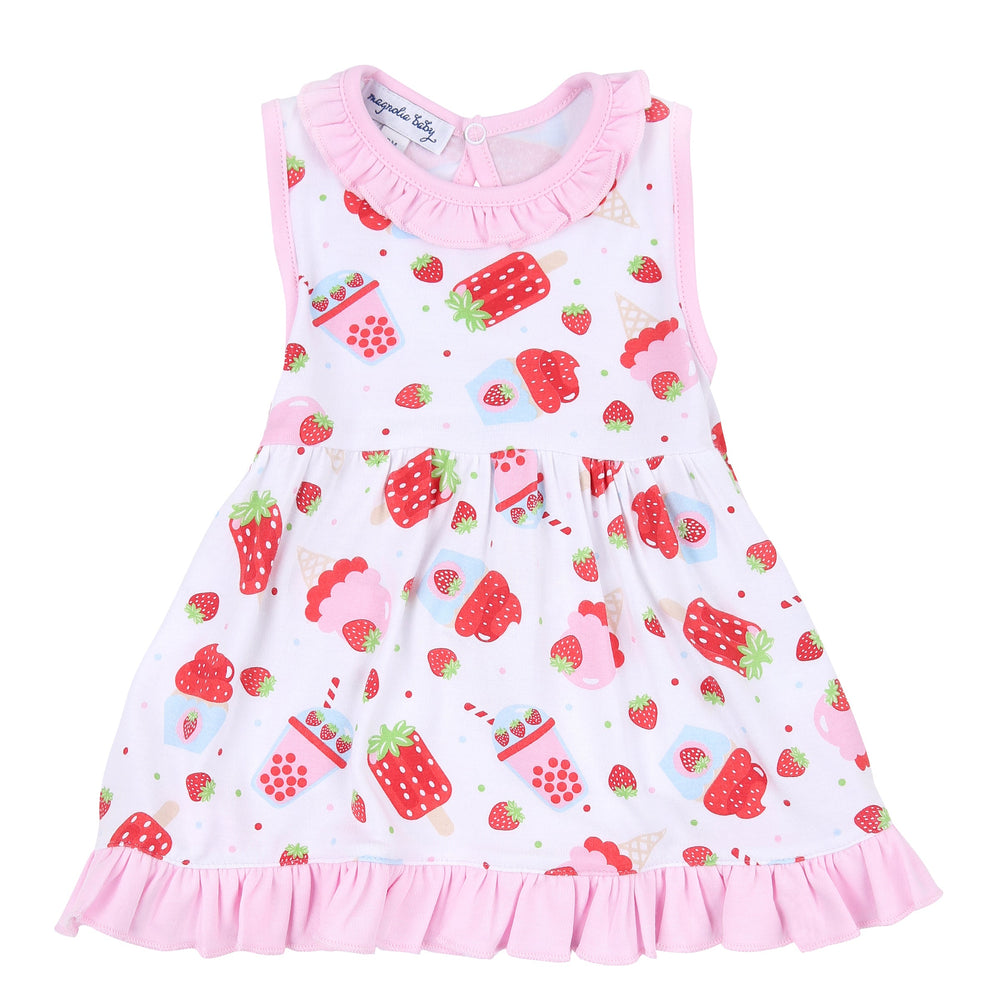 Strawberry Treats Bamboo Toddler Dress