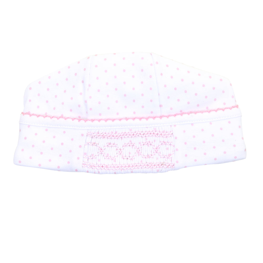 FREE GIFT - Pink Mini Dots Smocked Hat