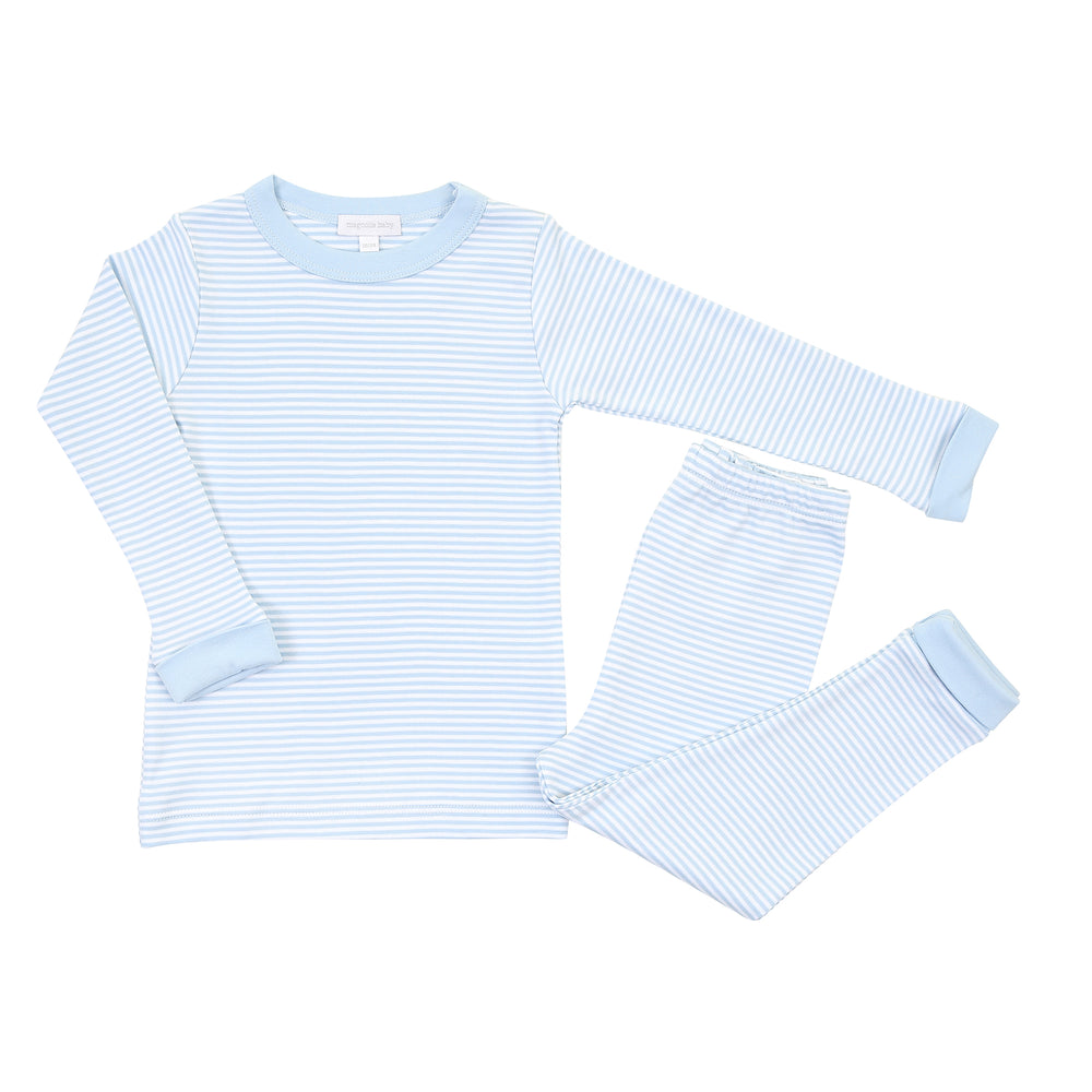 Stripes Long Pajamas - Blue