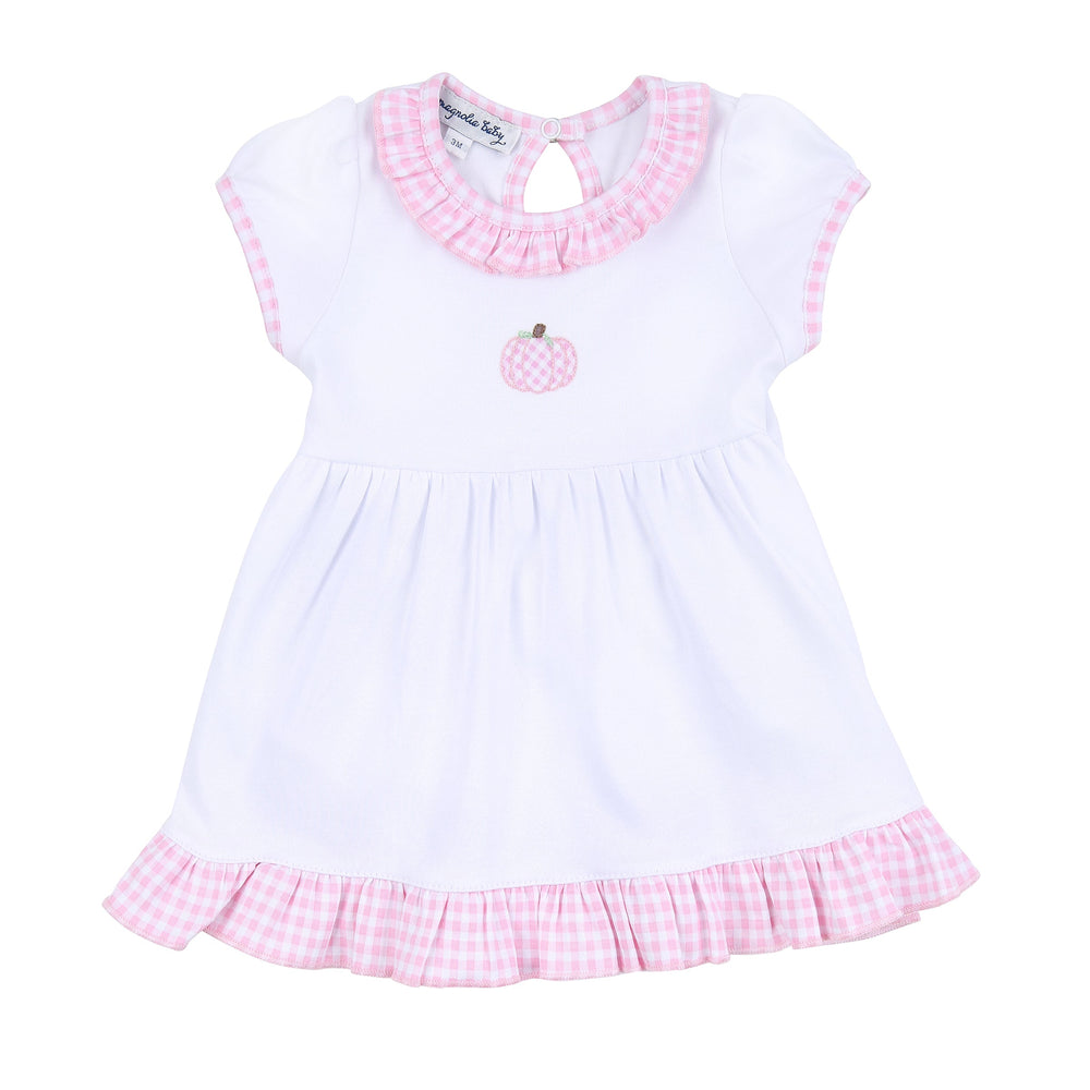 Sweet Pumpkin Short Sleeve Dress + Diaper Cover