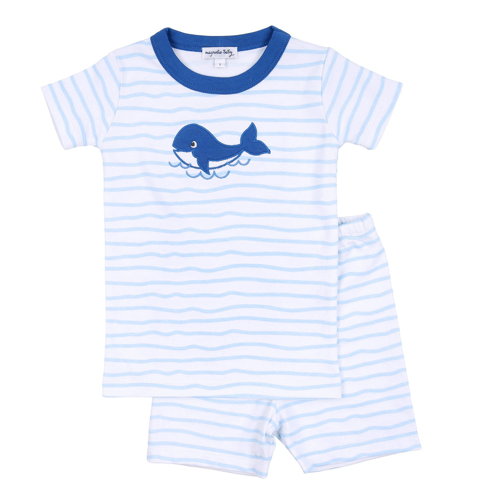 Blue Whale Short Pajamas