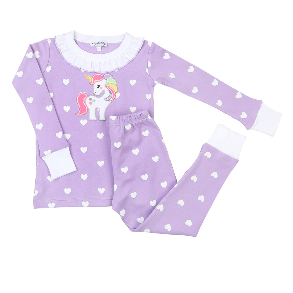 Sweet Unicorn Ruffle Long Pajamas