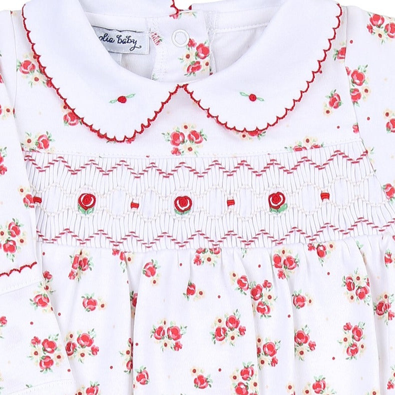 Holiday Annalise's Classics Smocked Footie