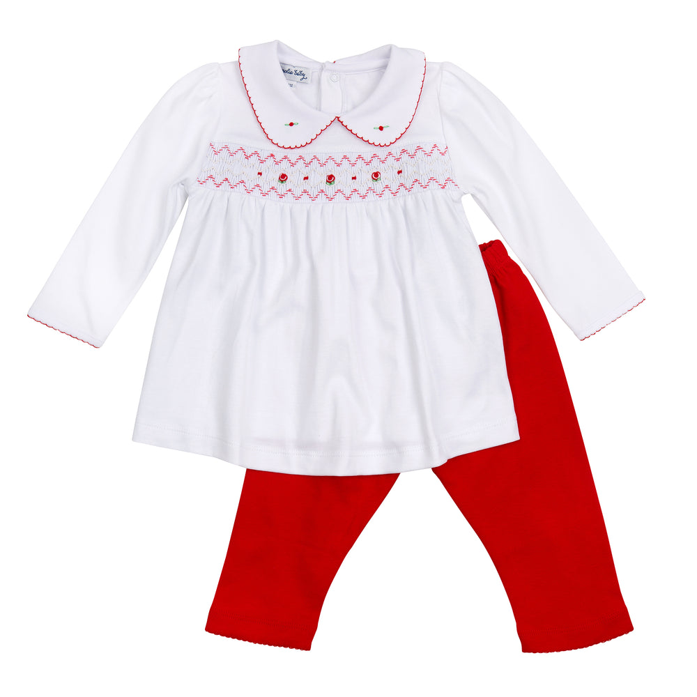 Holiday Annalise's Classics Smocked Pant Set