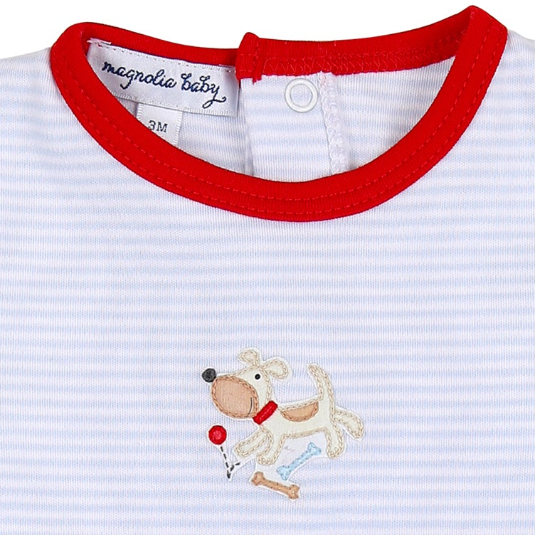 Pawesome Pup Embroidered Shortsleeve Bubble