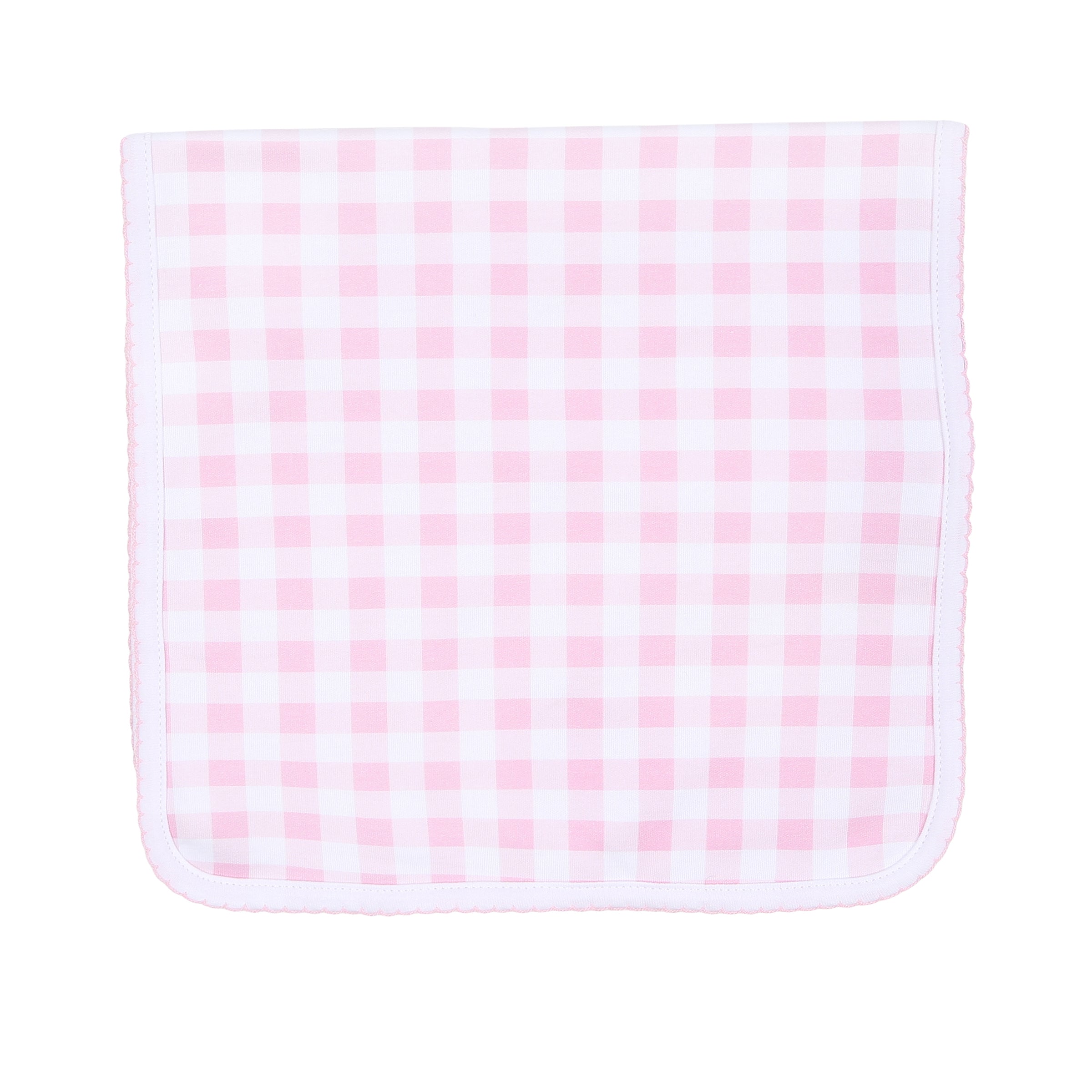 Baby Checks Burp Cloth - Pink