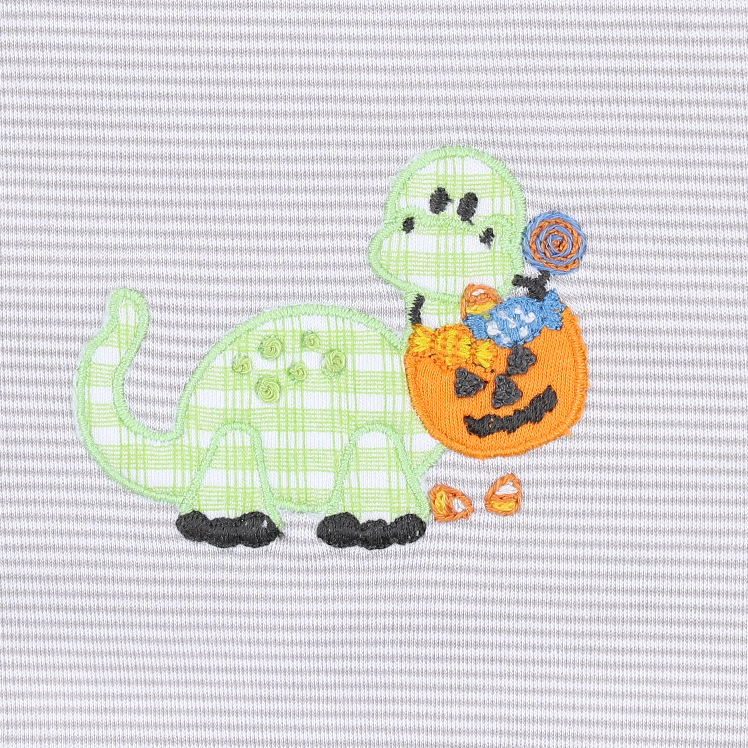 Spooky Saurus Zipper Footie