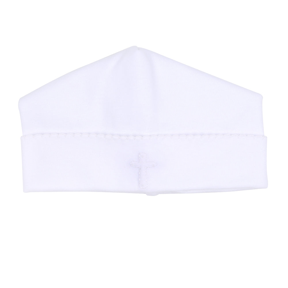 Blessed Embroidered Hat - White