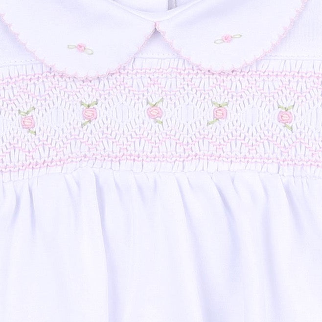 Fiona & Phillip Smocked Diaper Cover Set - Pink
