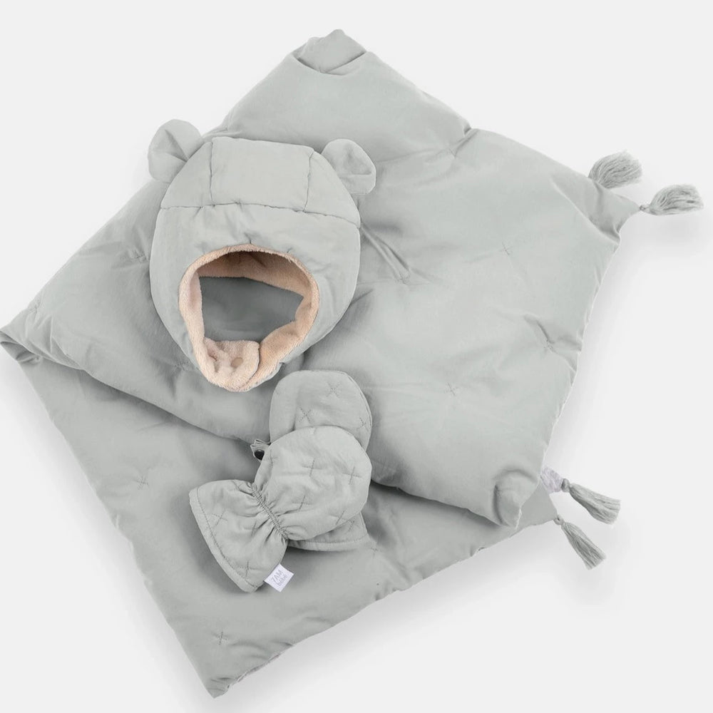 Cub Set - Airy | Mitten, Hat & Blanket - Bondi