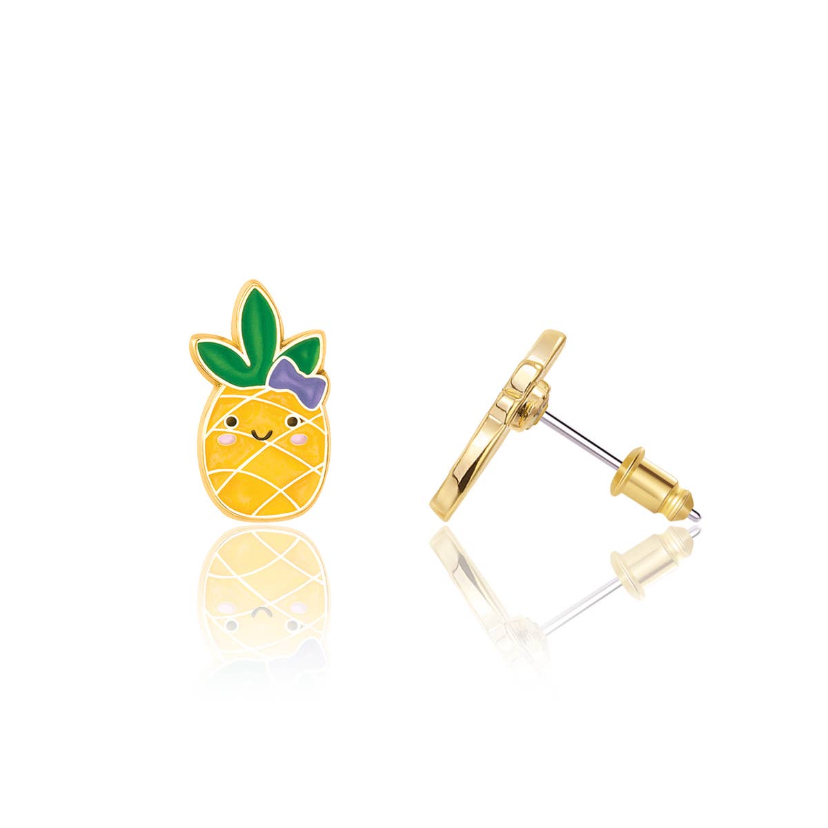 Pineapple Pierced Earrings
