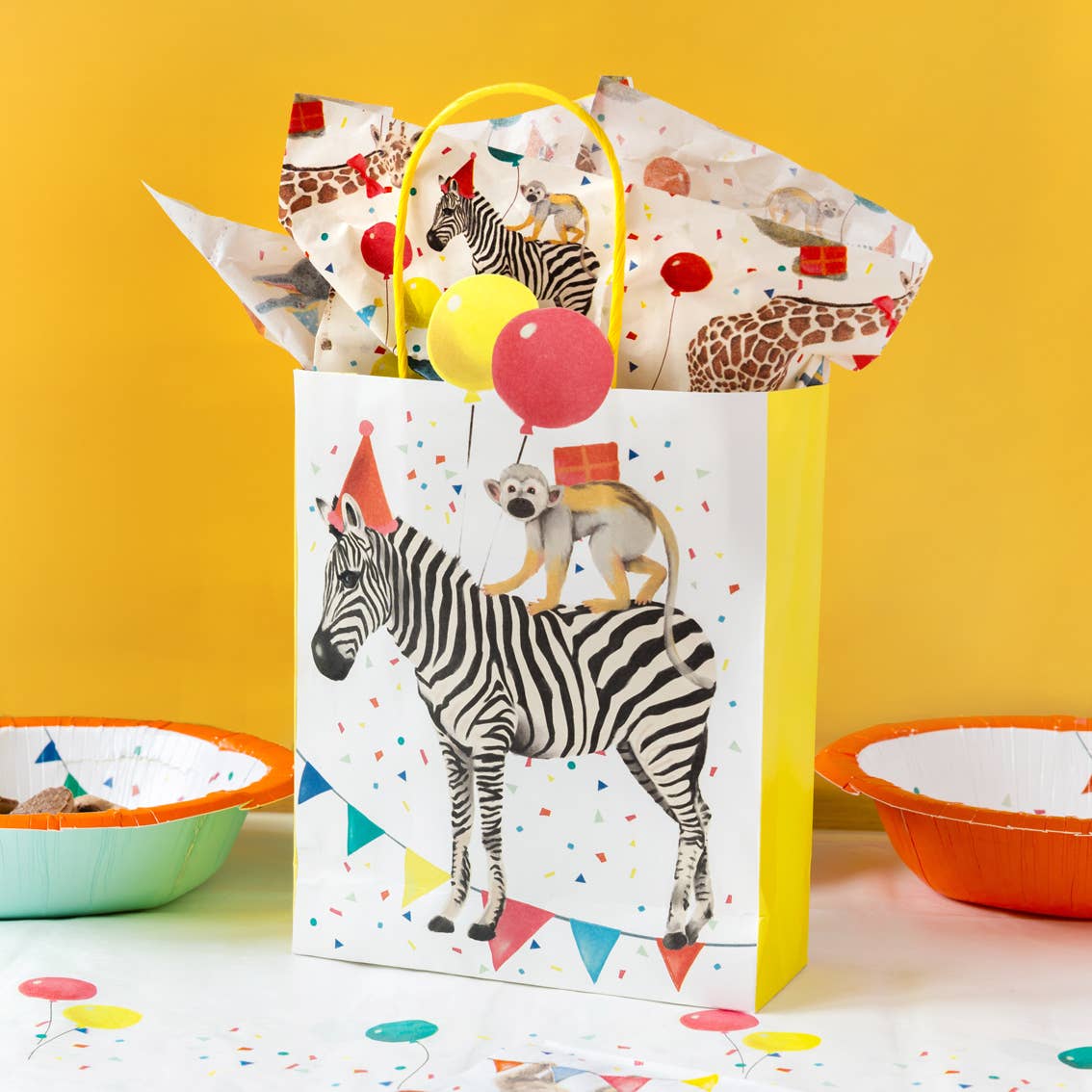 Safari Animal Kids Party Bags - 8 Pack