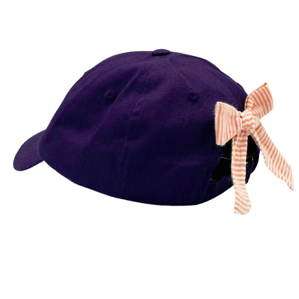 Purple Tiger Bow Hat