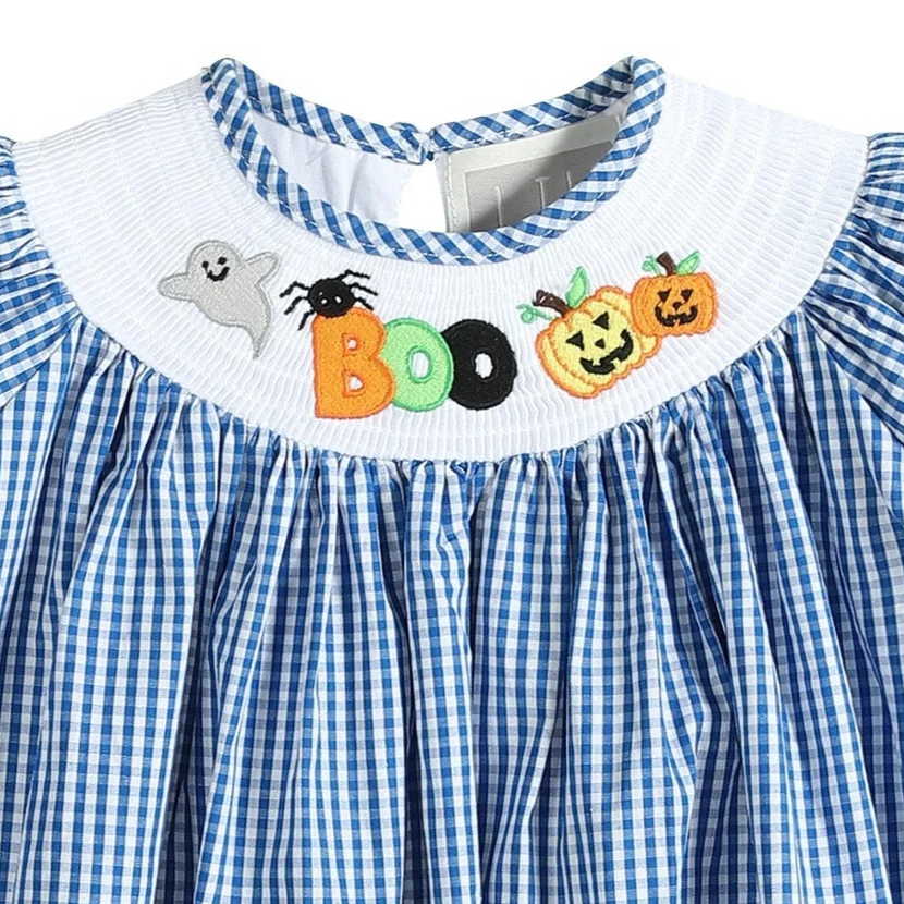 Boo! Smocked Bishop Smock Dress + Bloomers