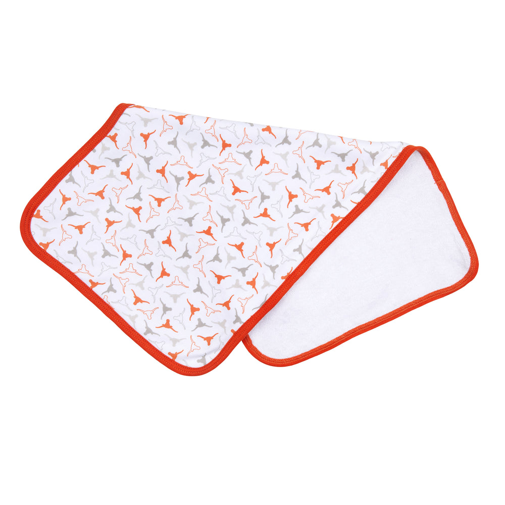 Lil' Longhorn Print Burp Cloth