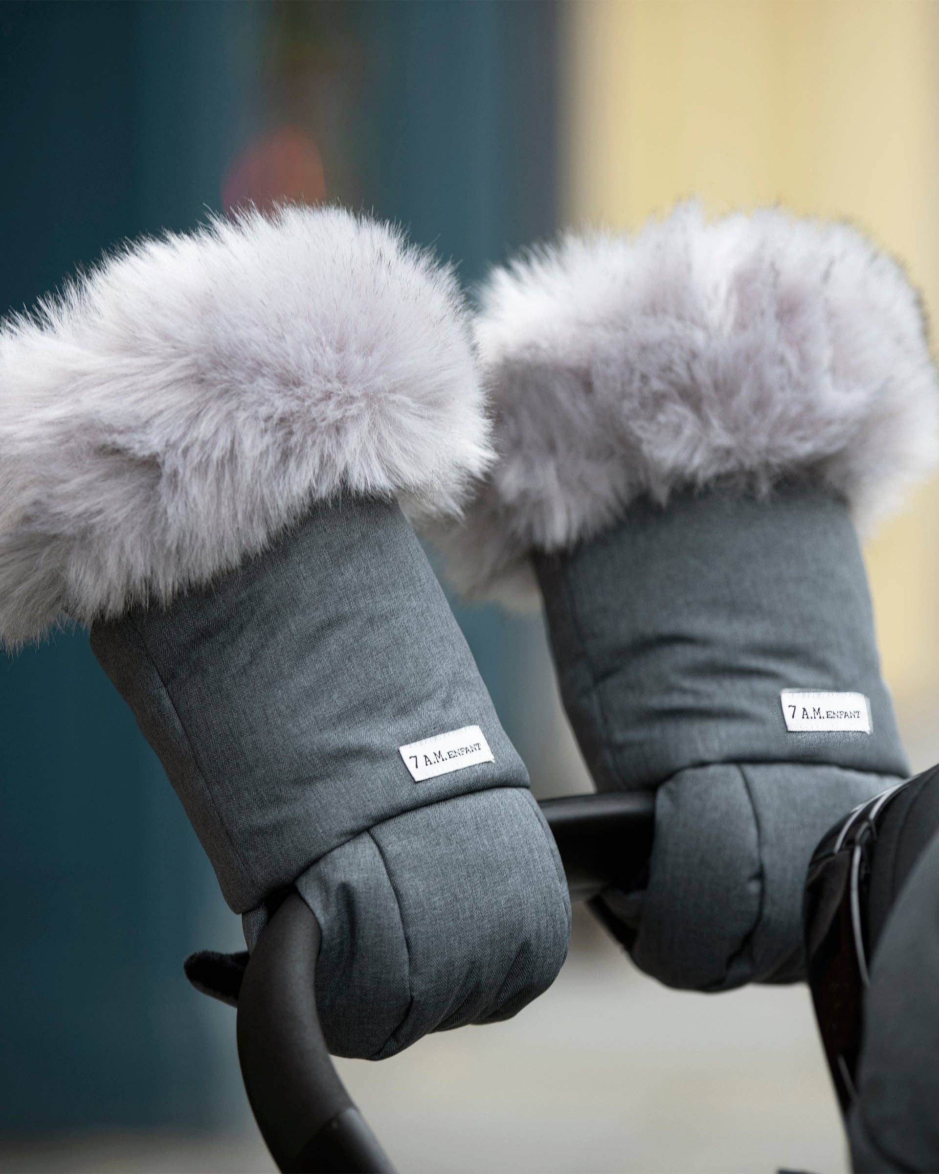 Warmmuffs - Tundra - Heather Grey Dark - Arctic Faux Fur