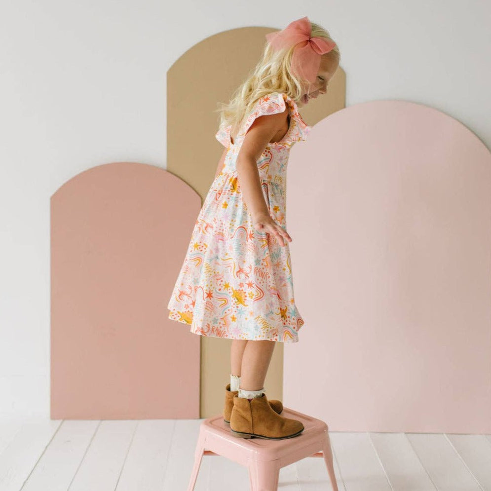 Dreamy Dino Olivia Twirl Dress