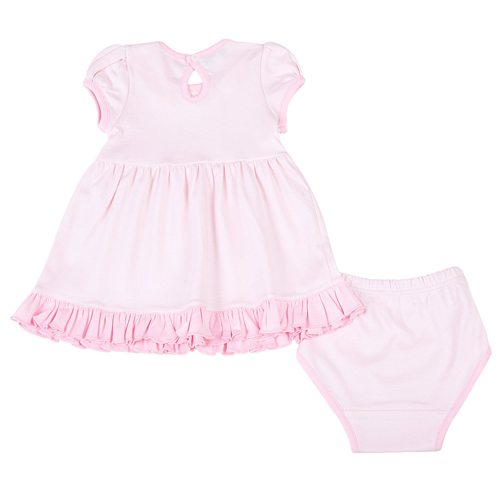 Darling Football Embroidered Baby Dress Set