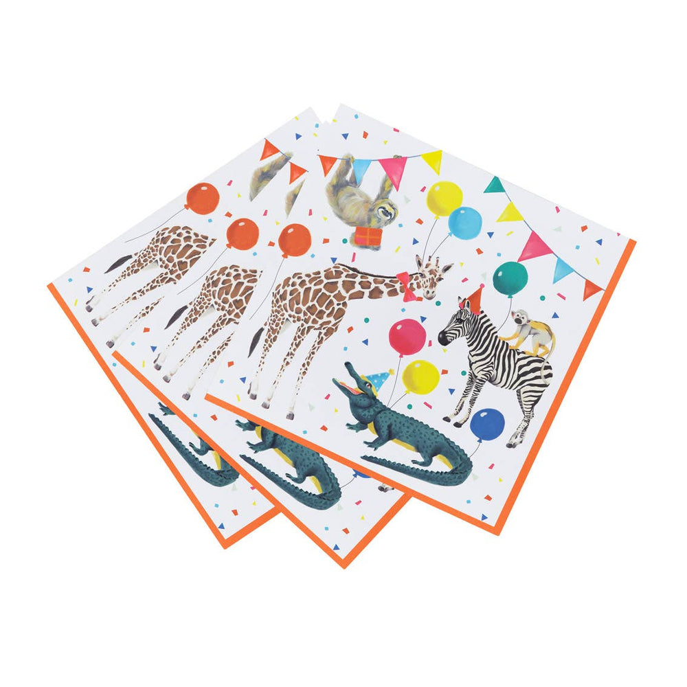 Safari Animal Napkins - 20 Pack