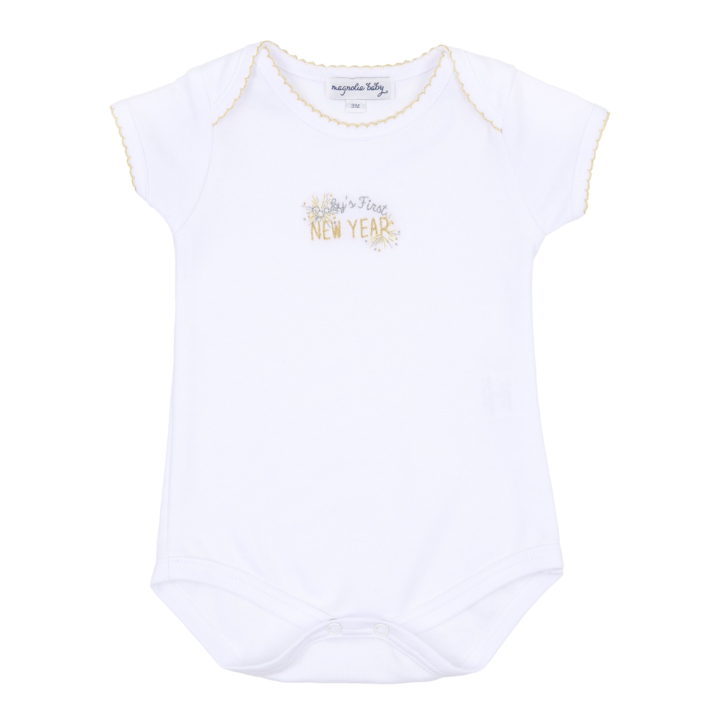 Baby's First New Year Embroidered Bodysuit