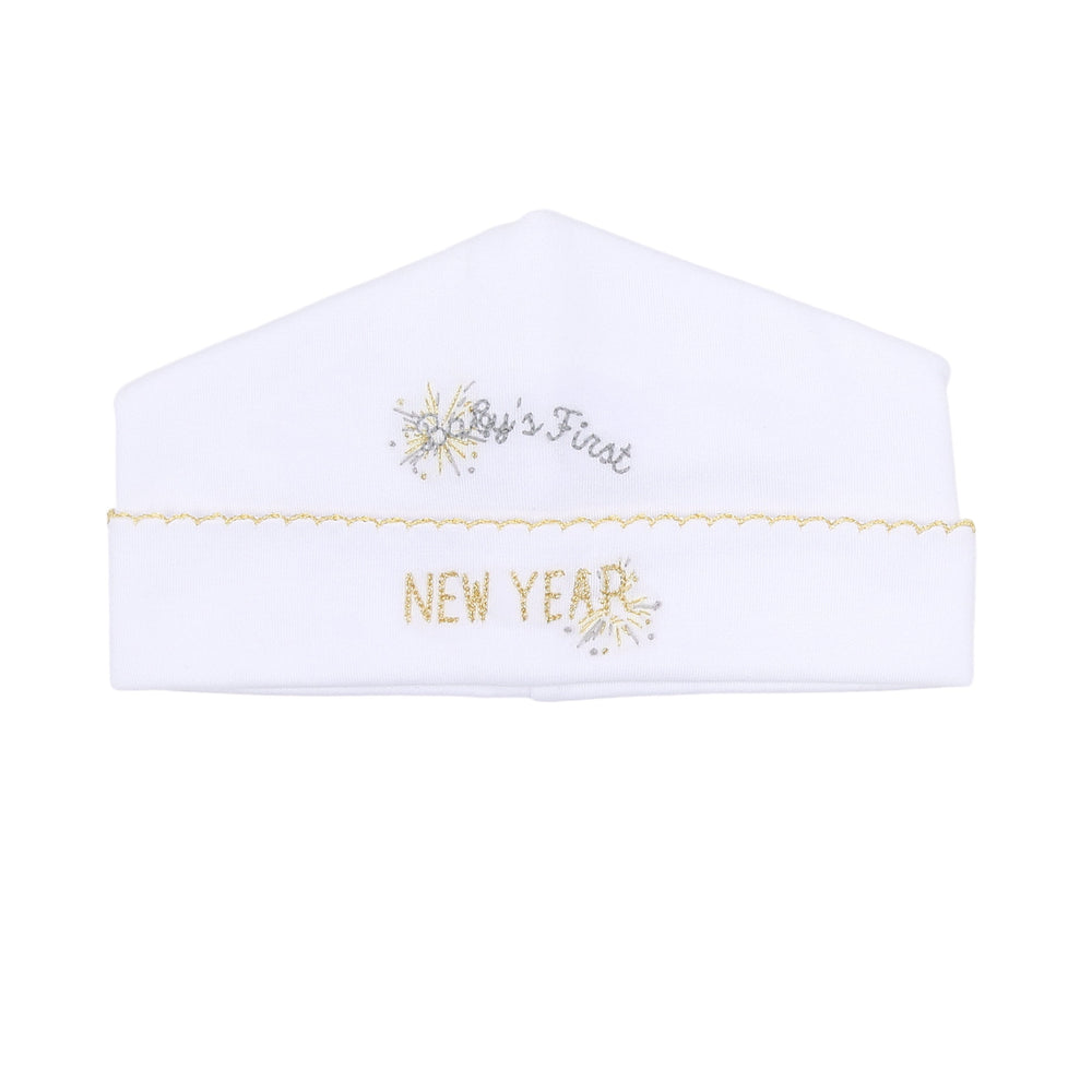 Baby's First New Year Embroidered Hat