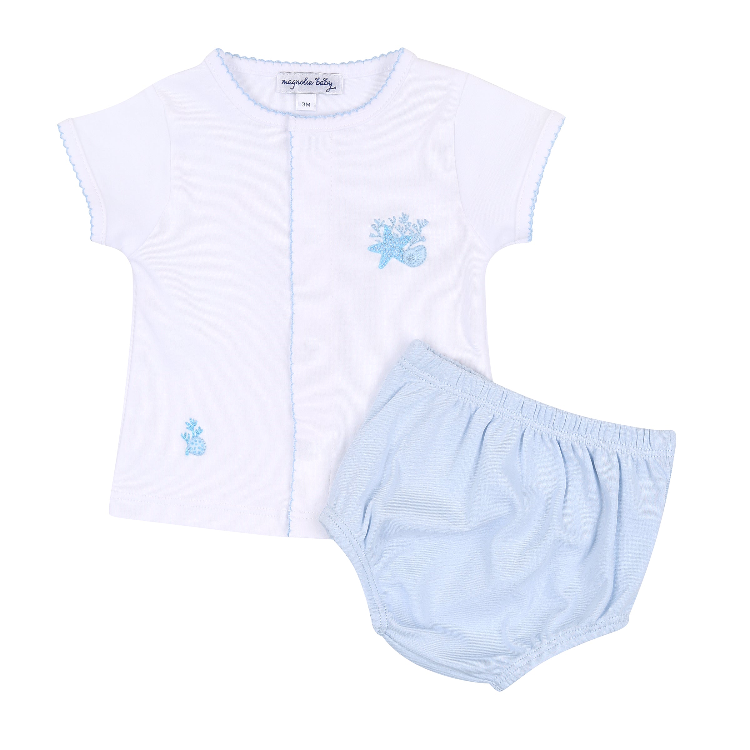 Seahorse Treasure Diaper Cover Set