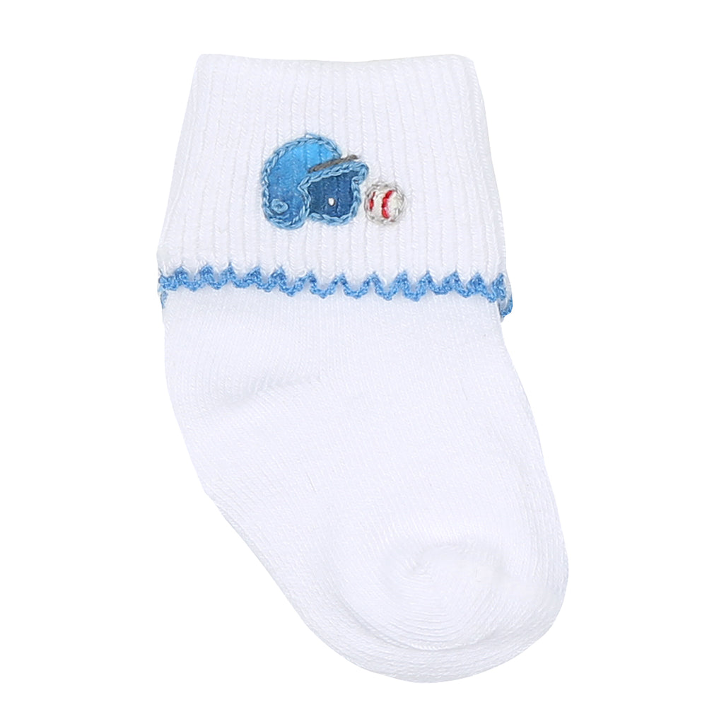 Field of Dreams Embroidered Socks