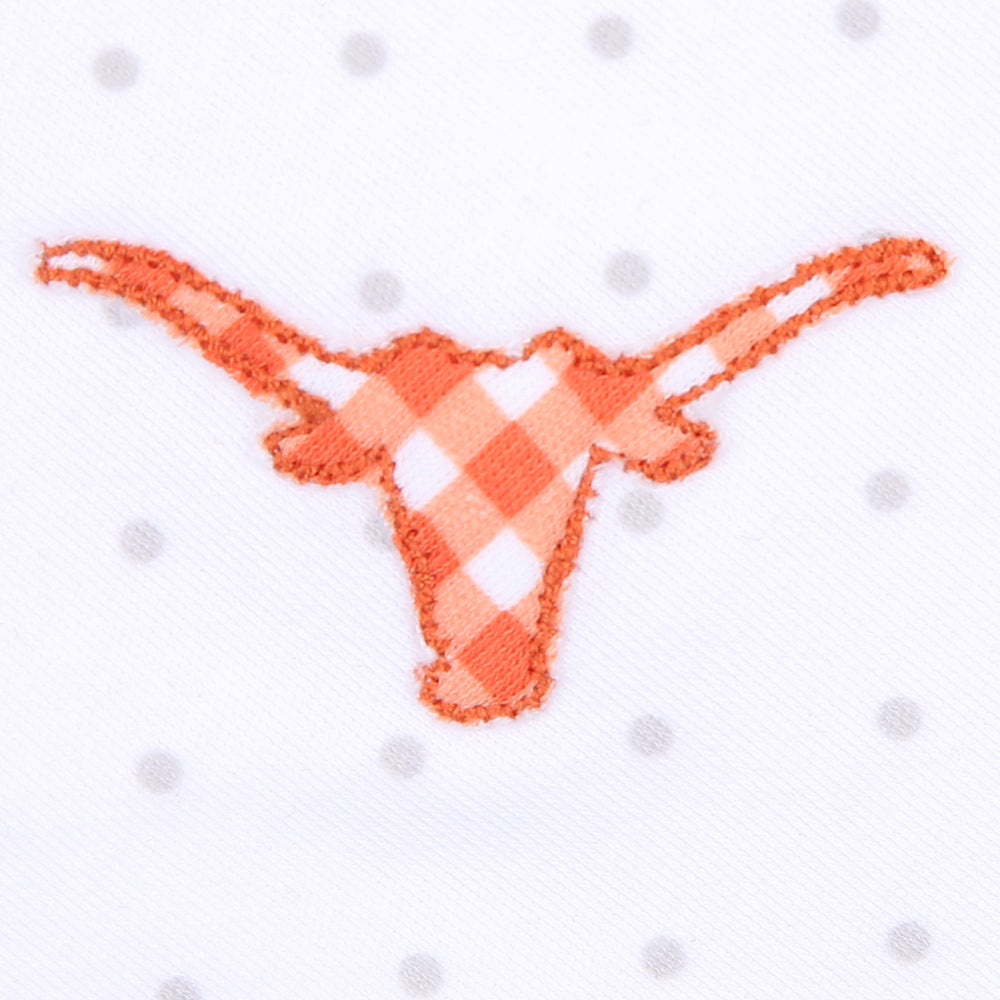 Longhorn Football Embroidered Flutters Playsuit