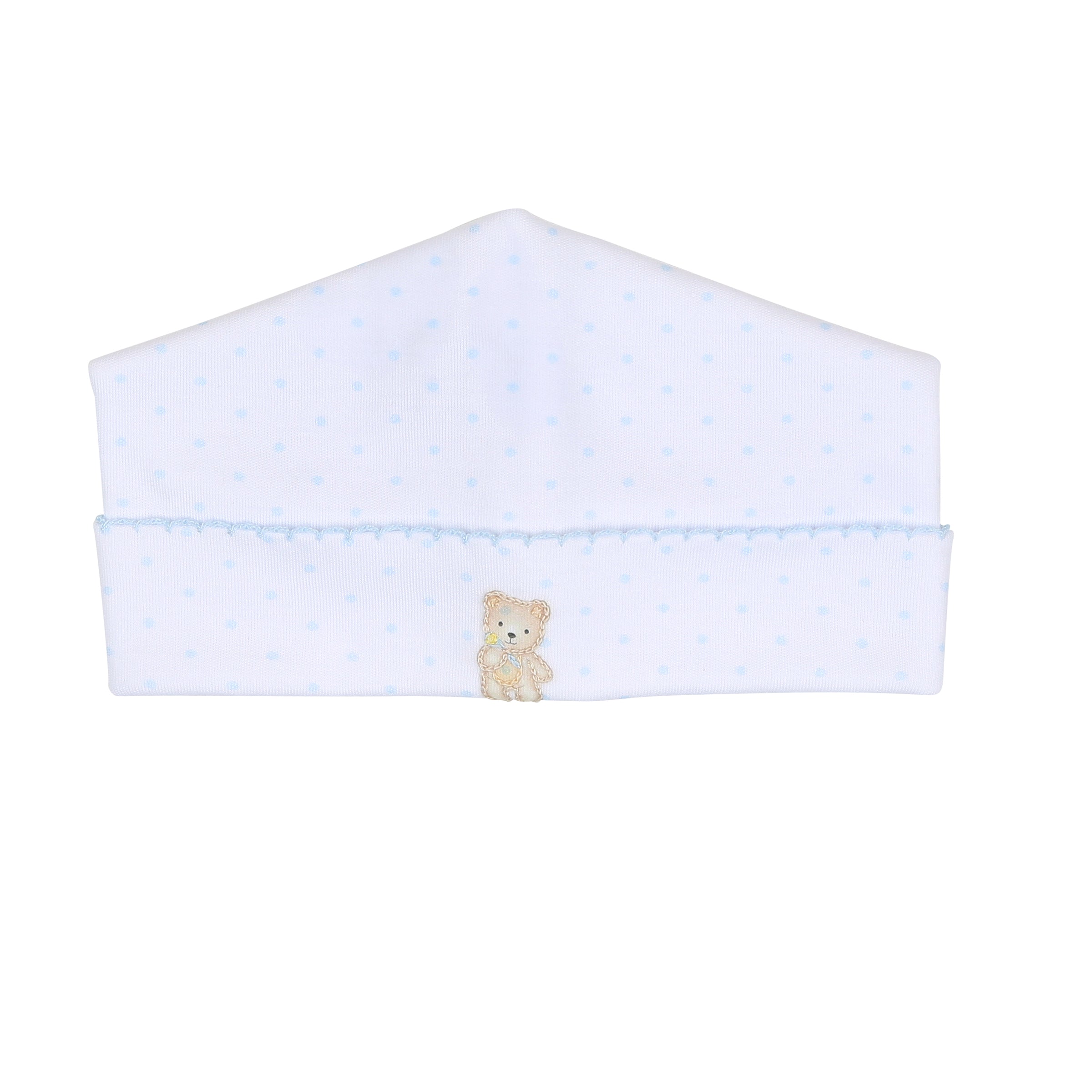 Sweet Teddies Embroidered Hat - Blue