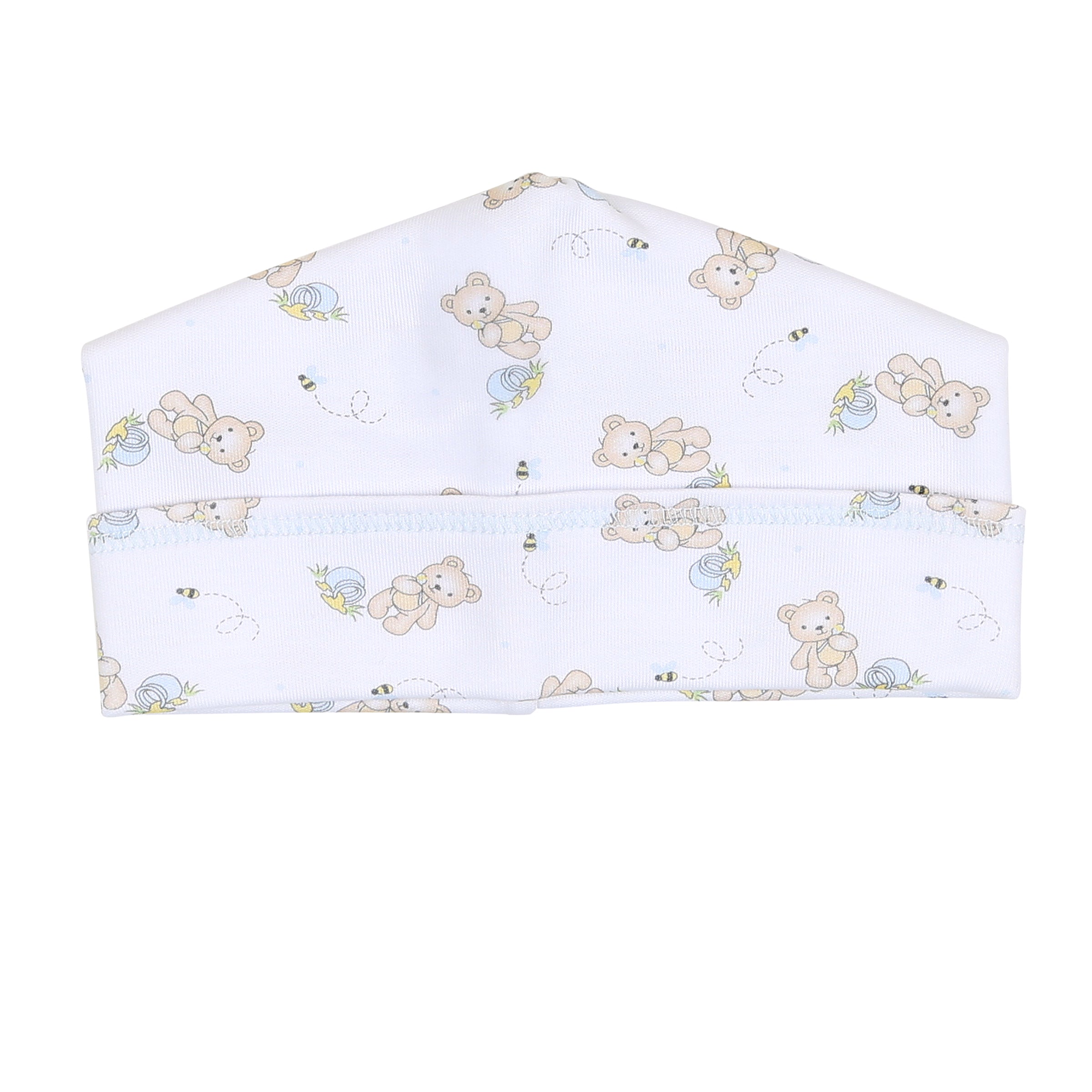 Sweet Teddies Print Hat - Blue