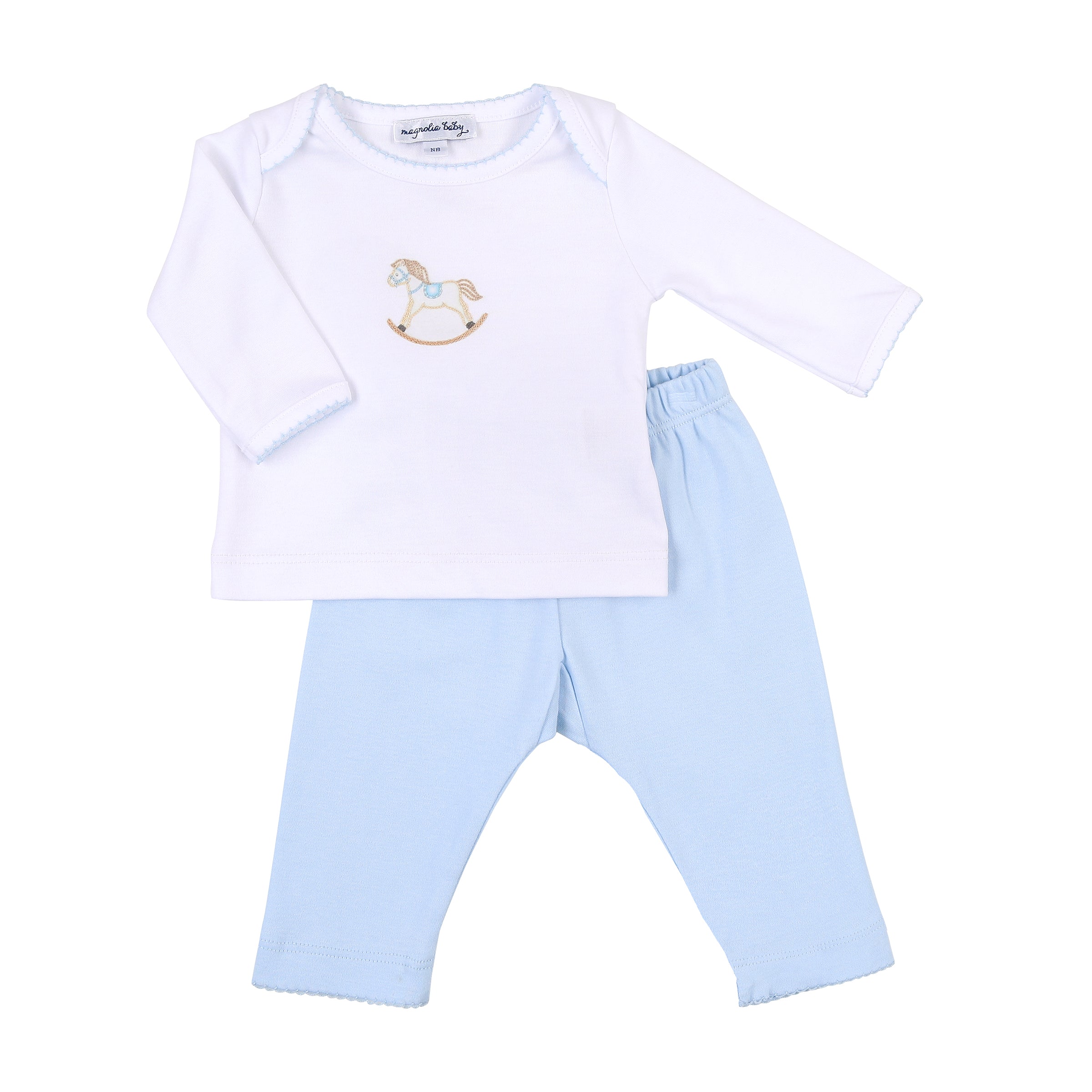 Hobby Horse Pant Set - Blue