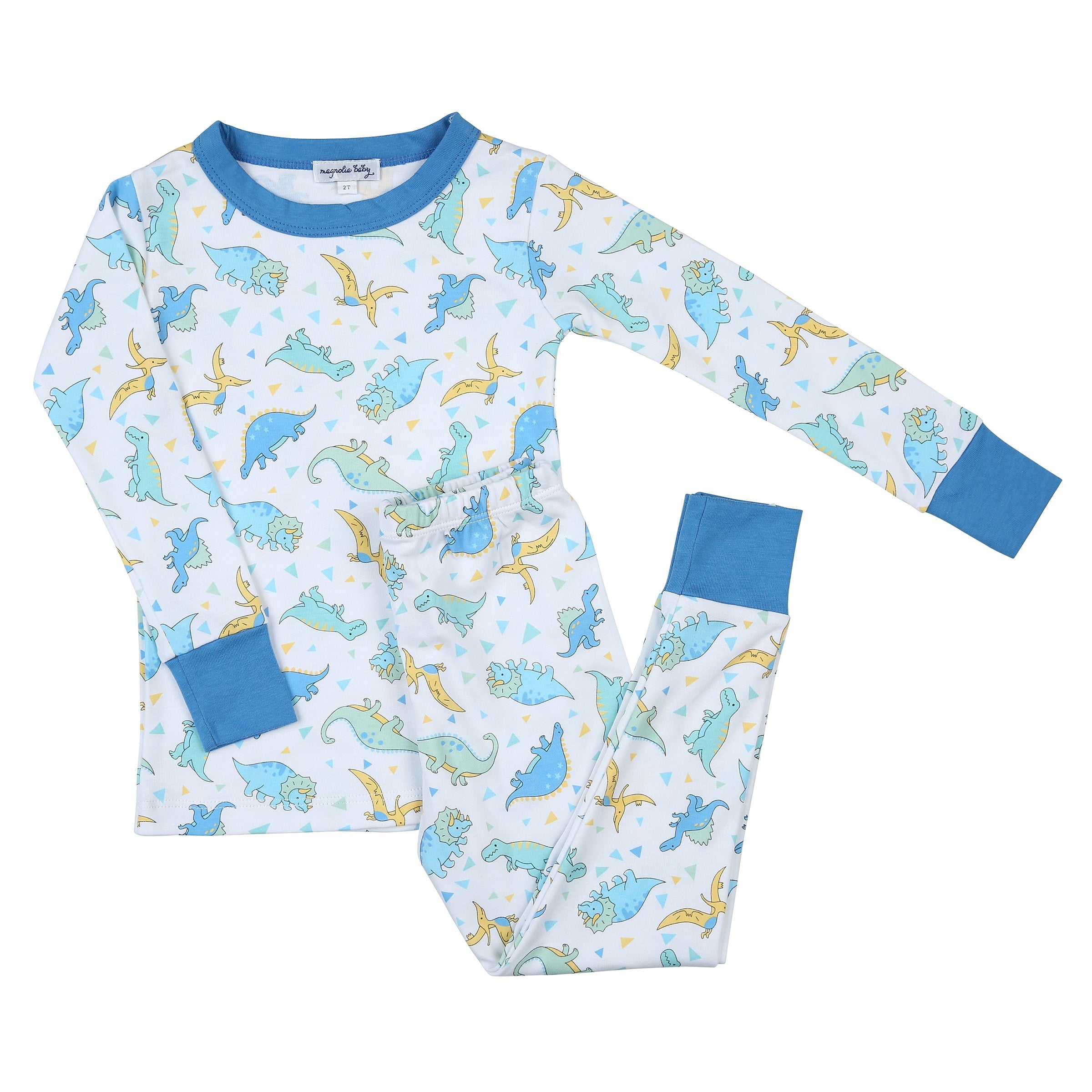 Dinoland Blue Long Pajamas