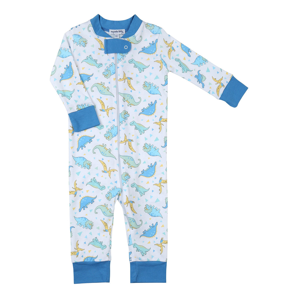 Dinoland Blue Zip Pajamas