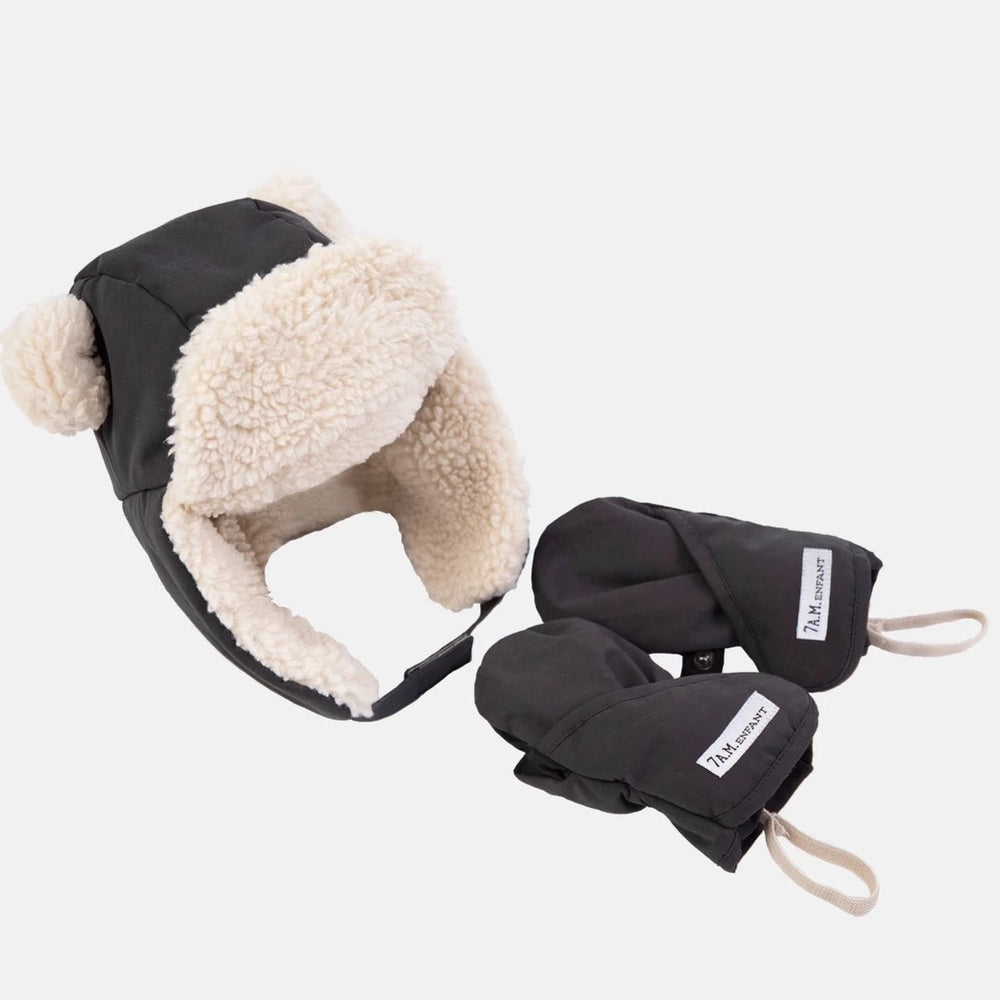 Cub Set - Benji | Hat & Mittens - Smokey