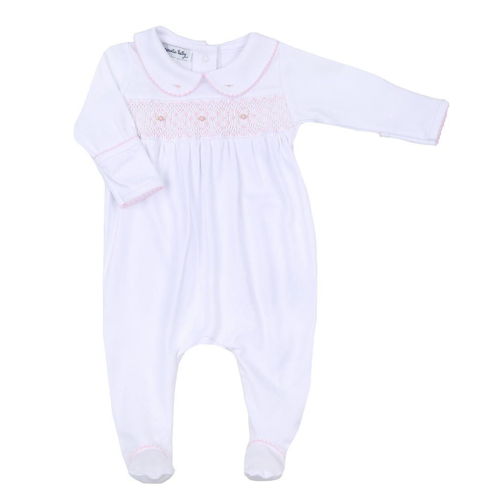 Lily & Lucas Smocked Girl Footie