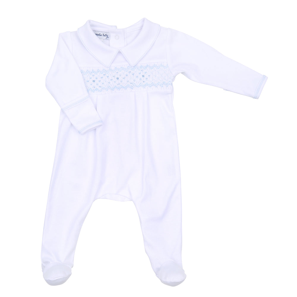 Lily & Lucas Smocked Boy Footie