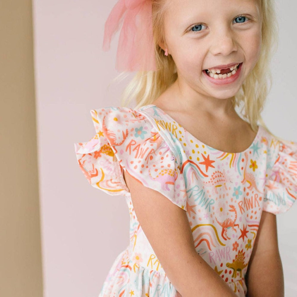 Dreamy Dino Olivia Twirl Dress