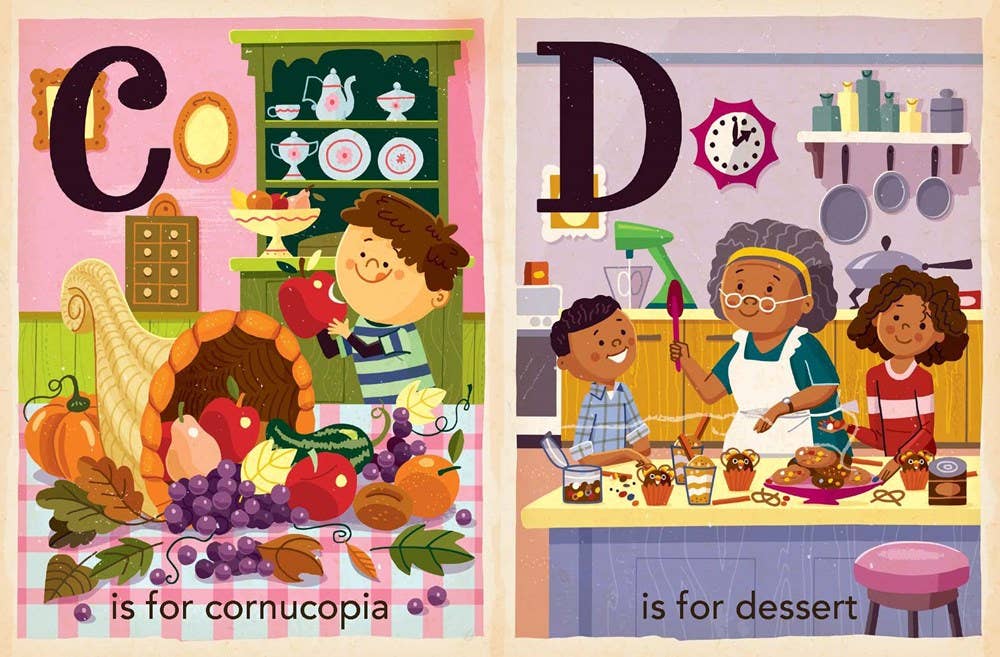 T is for Thankful:  Thanksgiving Alphabet board book