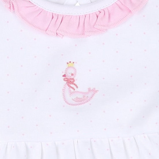 Princess Swan Embroidered Toddler Dress
