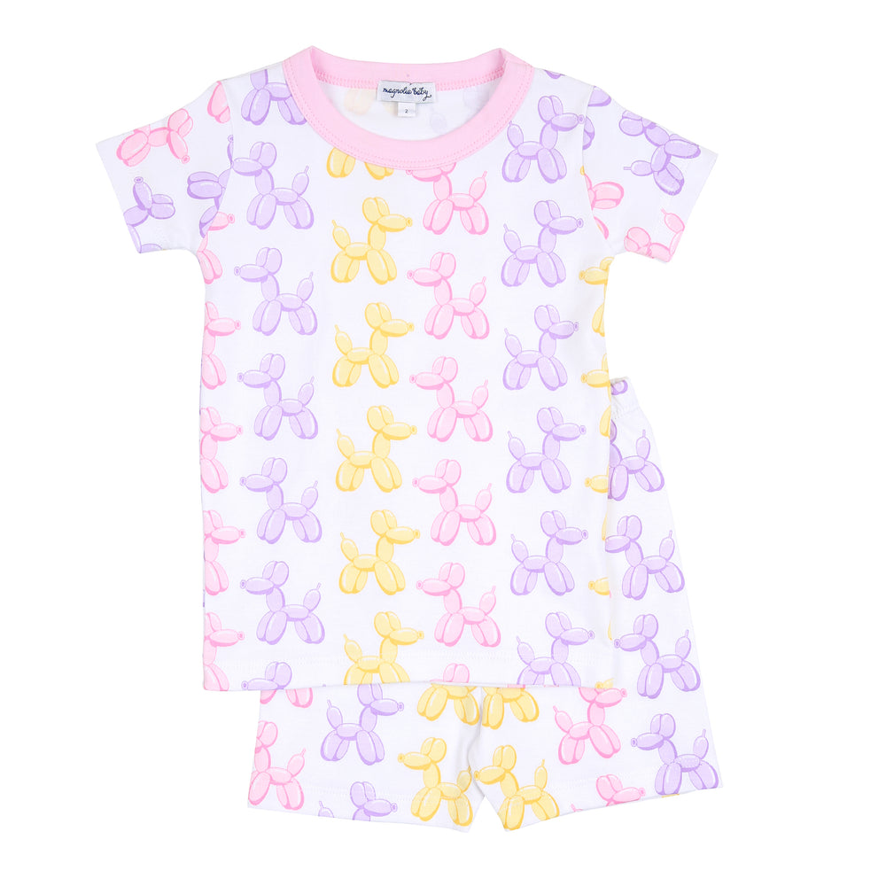 Balloon Dogs Short Pajamas - Pink