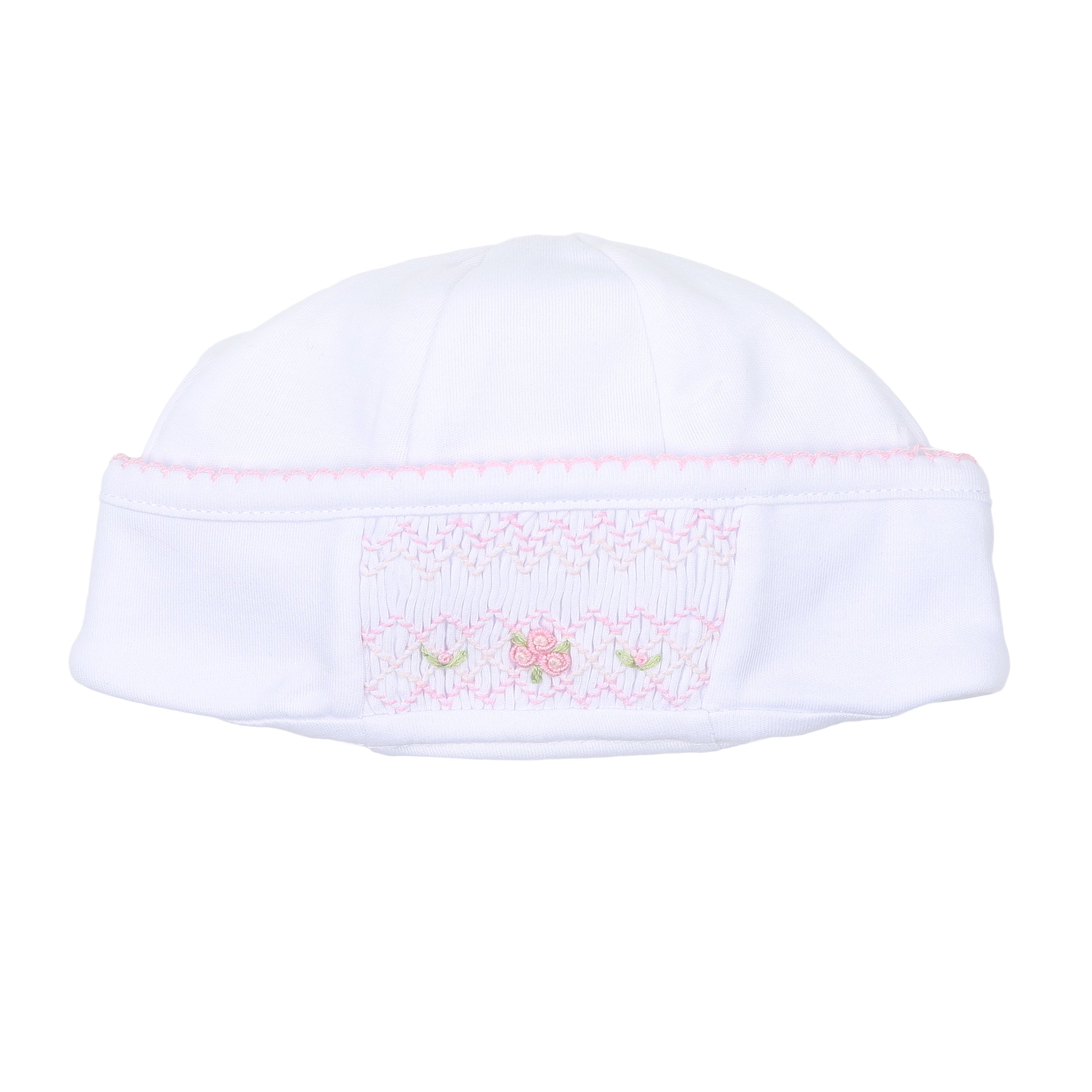 Alice and Andrew Smocked Hat - Pink