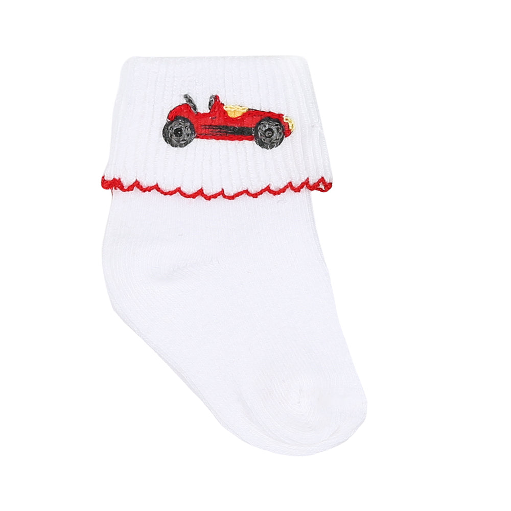Grand Prix Embroidered Socks